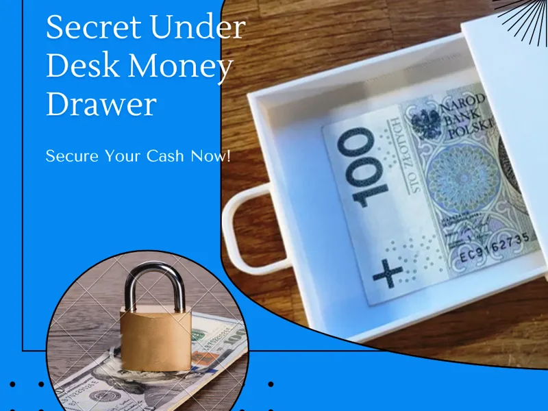 Simple thin under desk secret money drawer