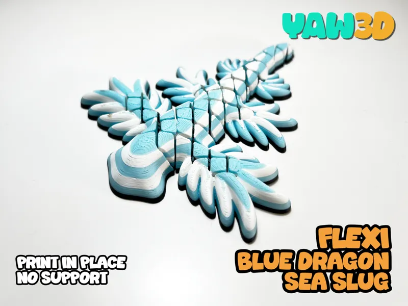 Flexi Blue Dragon Sea Slug Fidget
