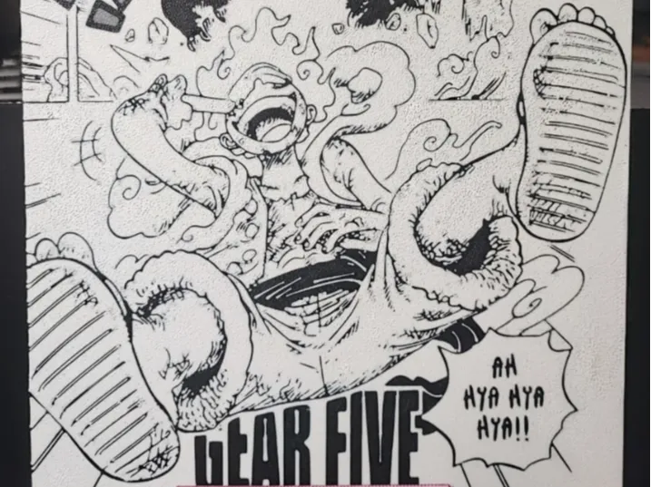 Luffy Gear 5 - (Hueforge-style)