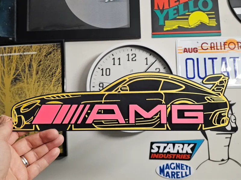 AMG GT3 inspired wall art