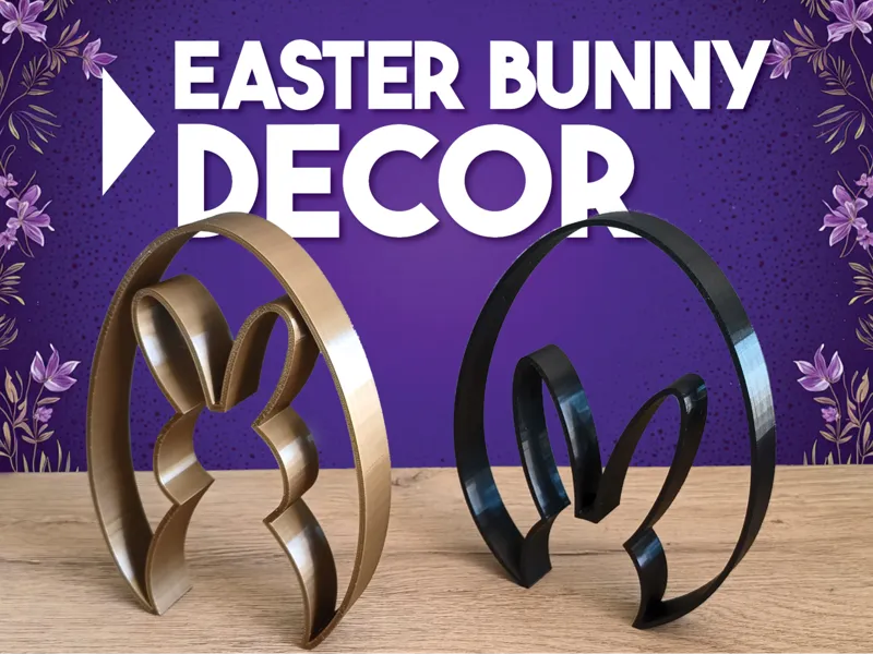 EASTER BUNNY Modern Lines 3D DECOR