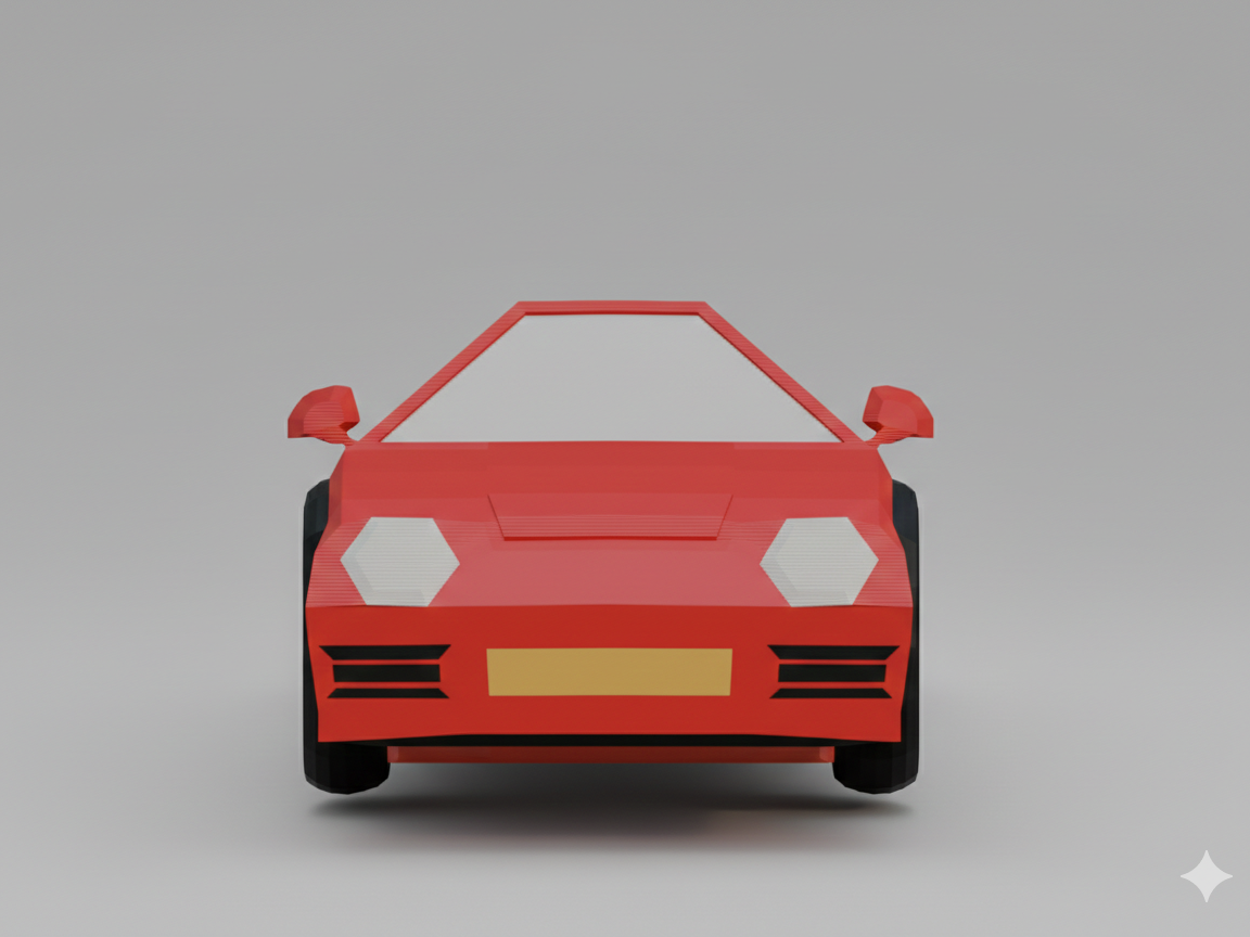 Low-Poly Chibi Sportster