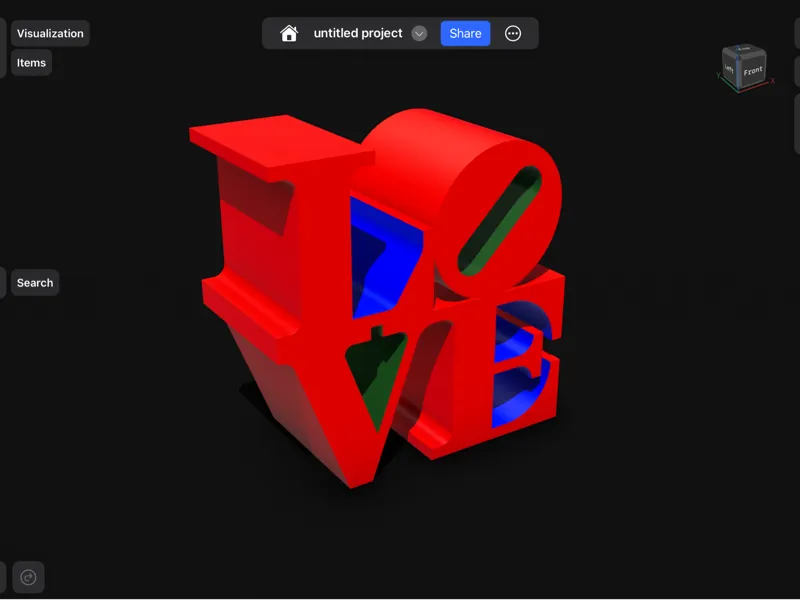 LOVE sculpture