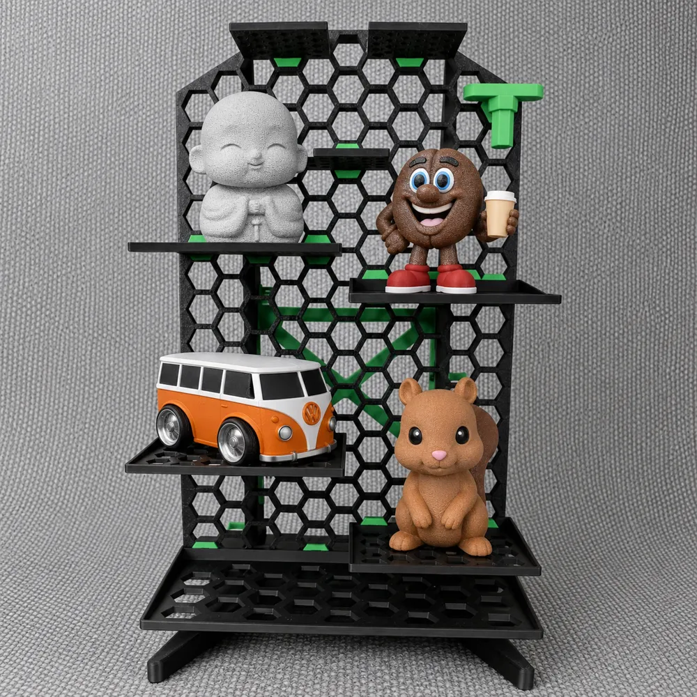 HSW Honeycomb Shelf Set – Multiple Sizes - Free 3D Print Model - MakerWorld