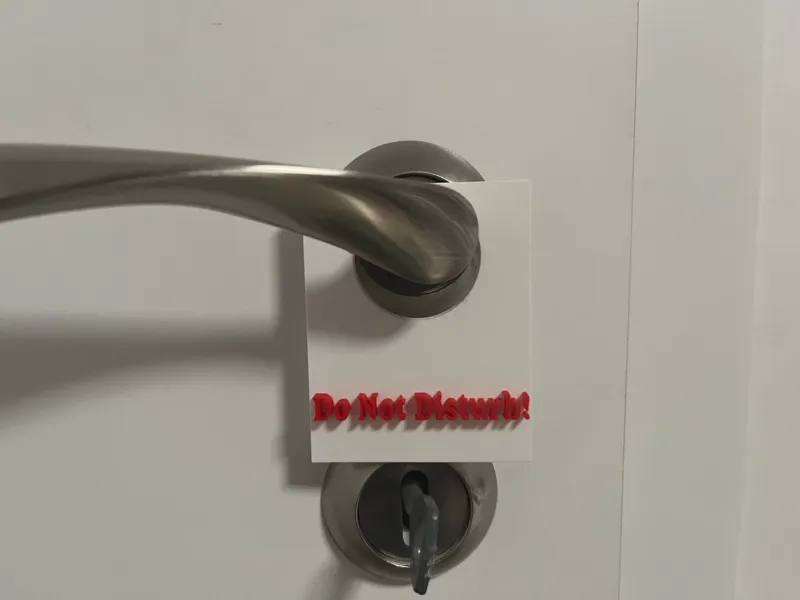 Do Not Disturb Sign