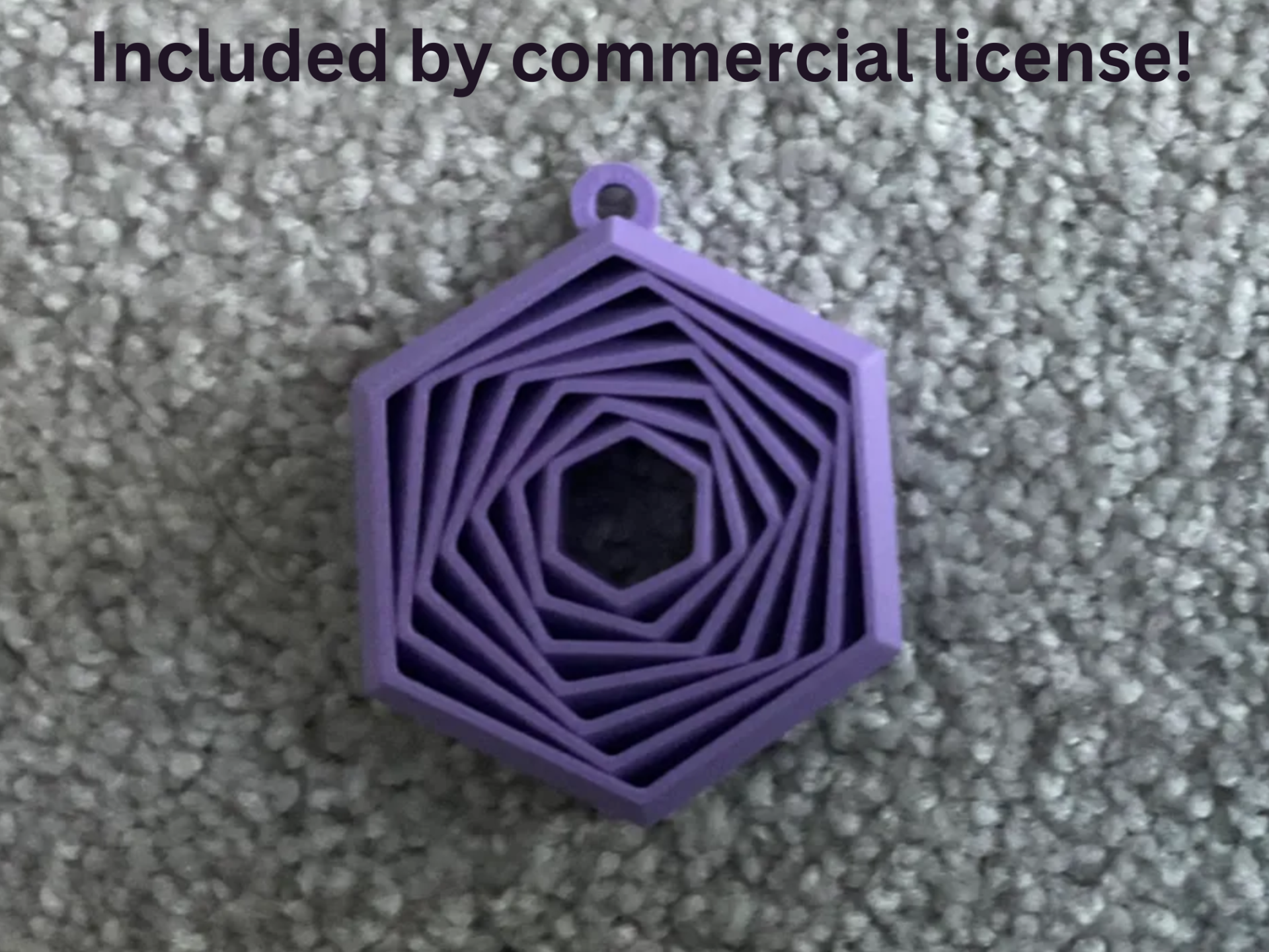 Hexagon Fidget Keychain