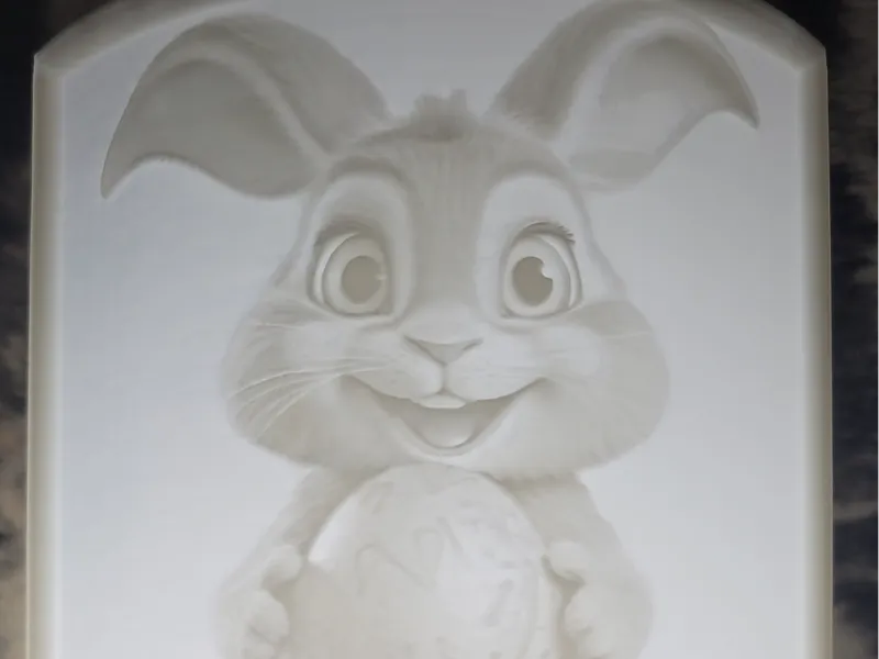 Easter Lithophane Tea Light Ornament 