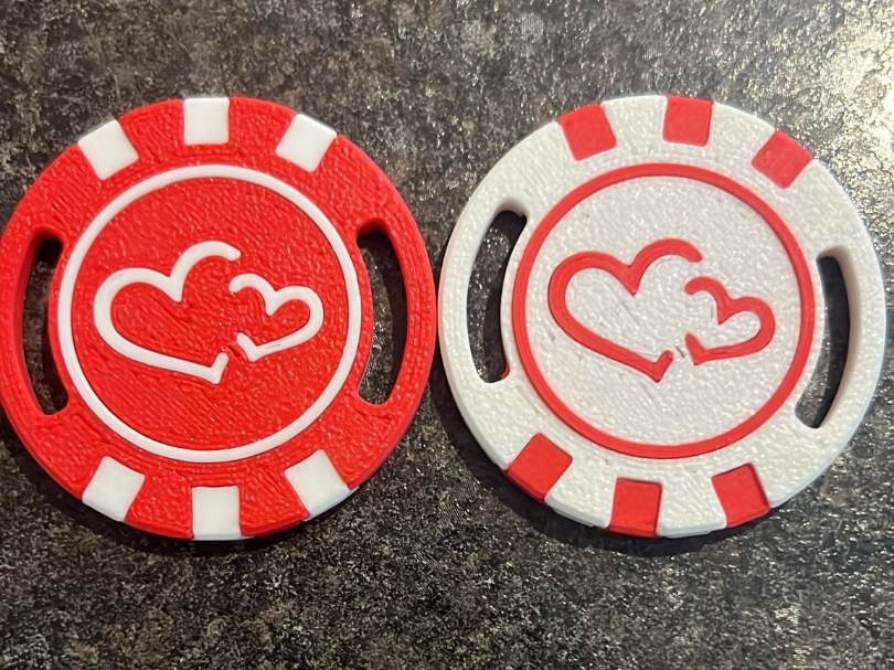 Love Token Keychain Customize Note Tag No AMS