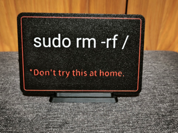 RM - Don't try this at home   - funny sign