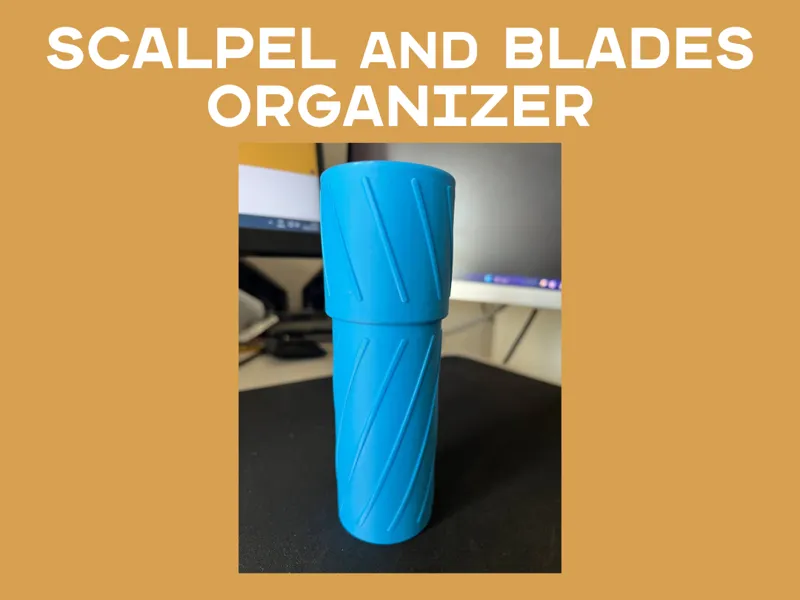 Compact Scalpel & Blade Storage Box - Screw-On Lid