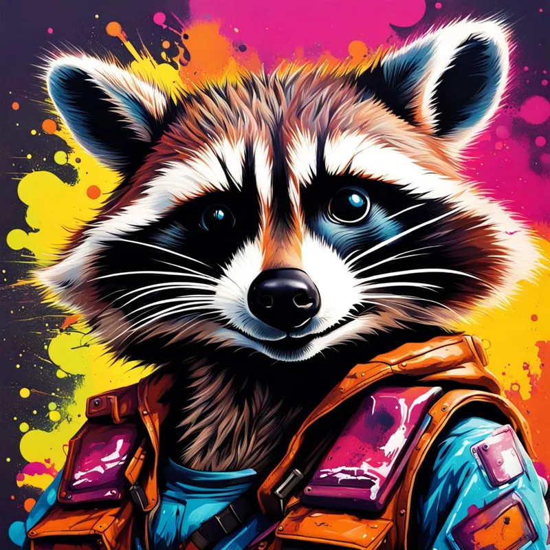 Rocket Racoon Hueforge