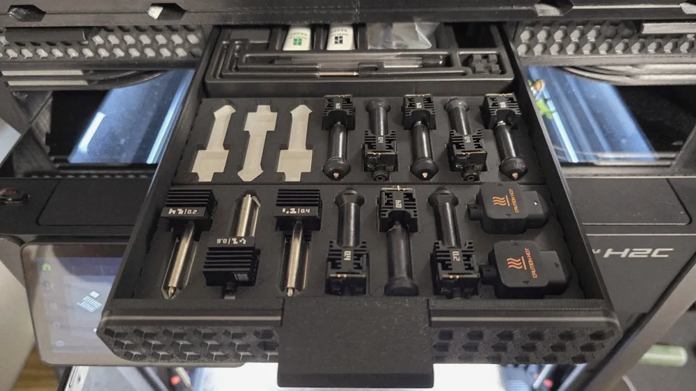 Nozzle Storage Insert for H2Dual AMS Riser Systems - Free 3D Print ...