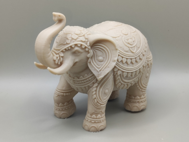 Decorated elephant figurine