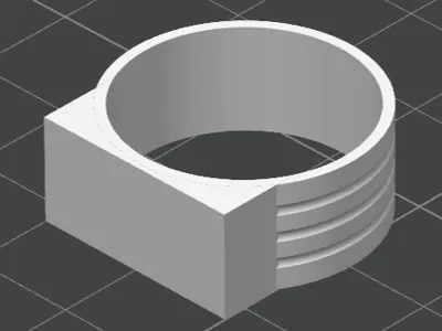 Origami ring 22mm hole