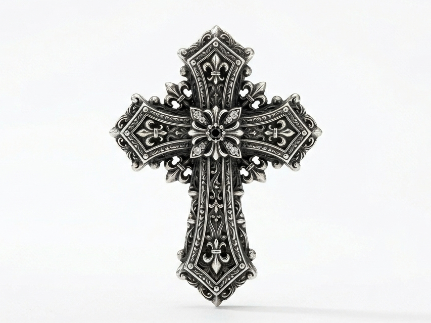 Chrome Hearts Inspired Cross Magnet