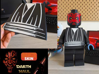 BrickSkin: Darth Maul MODULAR FIGURE