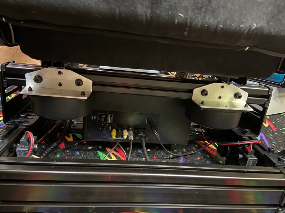 Custom Racing Sim Enclosure Sim Racing Wind Sim and Bass Shaker Amp Enclosure by FlipNIK_Pinball ...