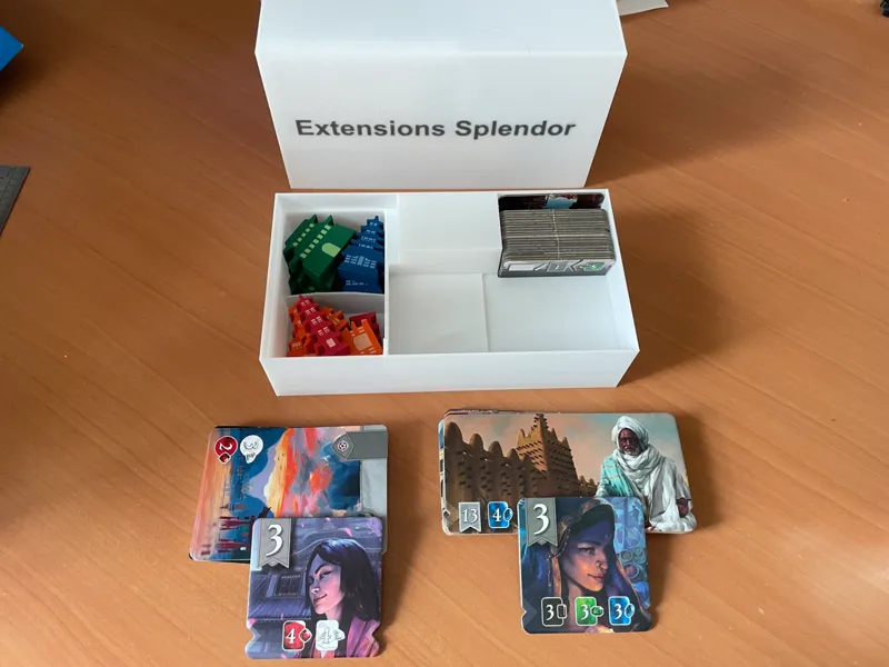 Boite de voyage pour extensions du jeu Splendor