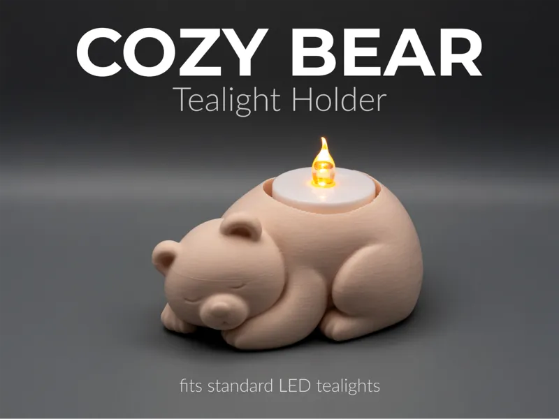 Cozy Bear - Tealight Holder