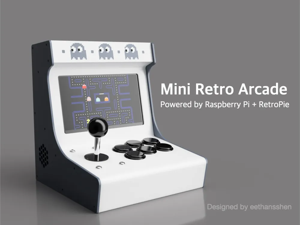 3Dプリント ミニレトロアーケードコンソール - 無料3Dモデル -MakerWorld