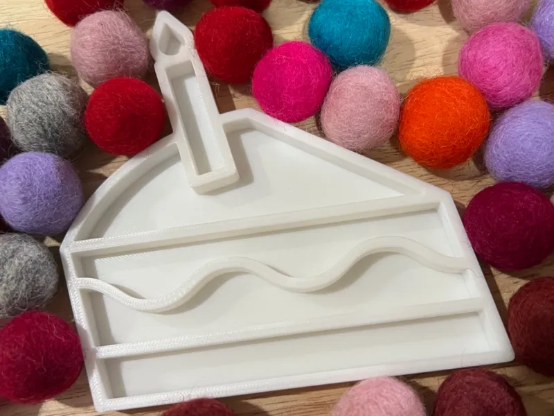 Birthday cake sorting tray vulvorm kids