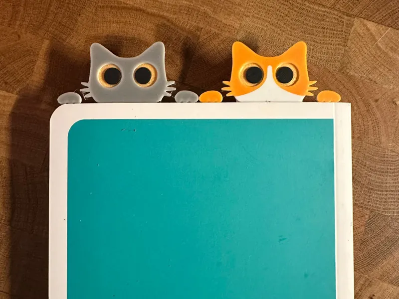Cat Bookmark Two Tone