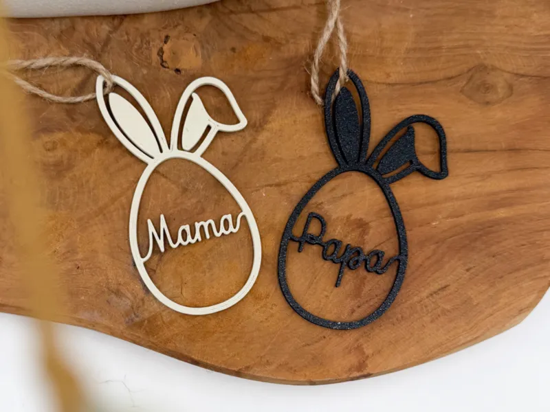 Oster Anhänger Mama & Papa |Deko Geschenkanhänger