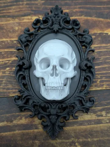 Adorno temático: Framed skull fridge magnet — vista de referencia 2