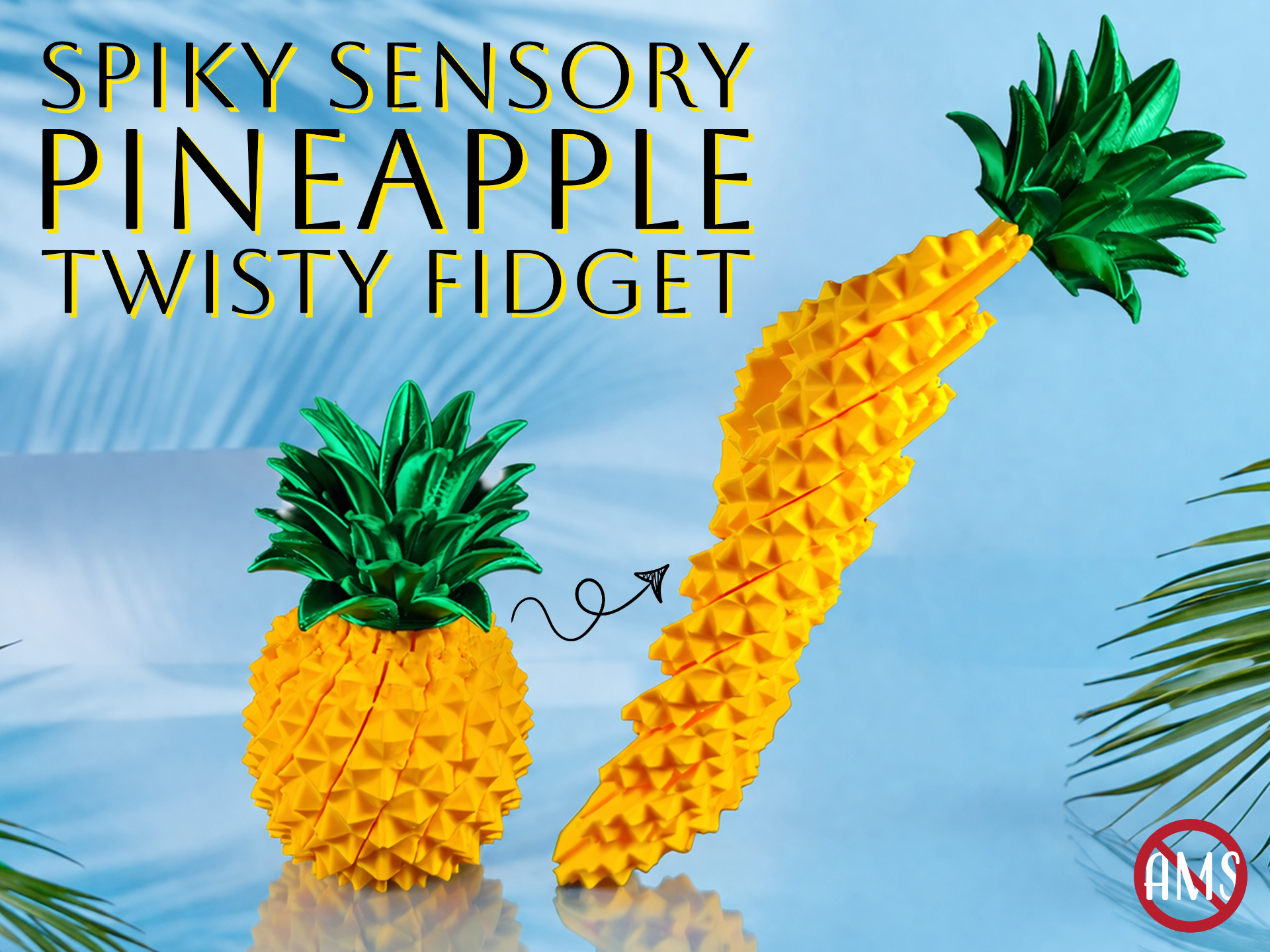 Spiky Sensory Trigger Twisty Pineapple Fidget 
