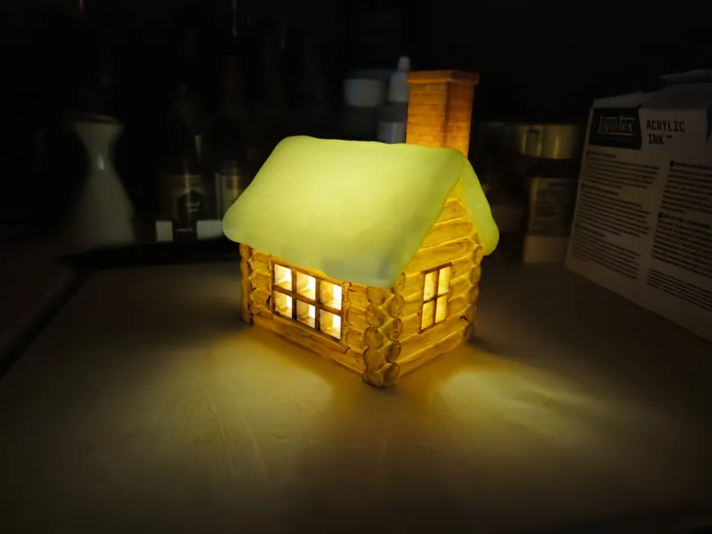 Log Cabin Tealight candle holder