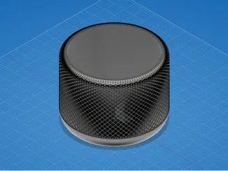 HomePod-Inspired Knurled Vase