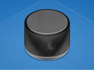 HomePod-Inspired Knurled Vase