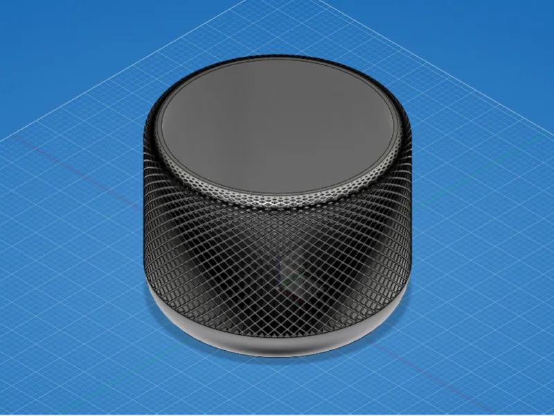 HomePod-Inspired Knurled Vase
