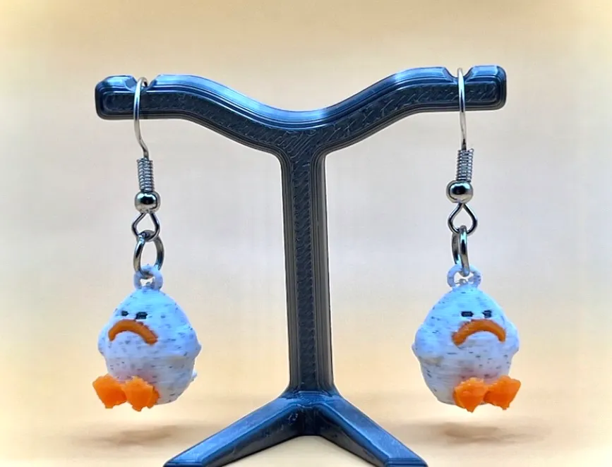 Delia Duck, JellyCat earrings / NotsoJelly view 2