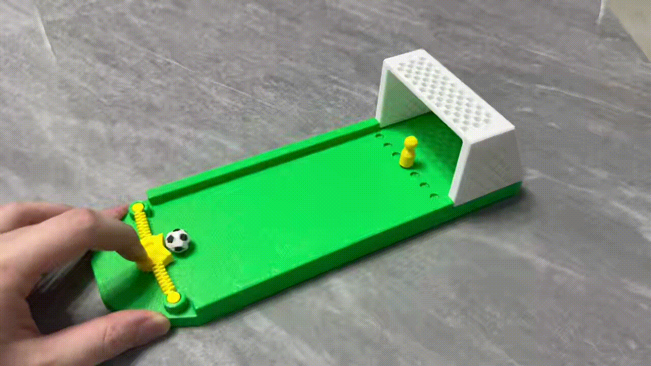 Miniatura 3 do modelo 3D 足球射门玩具-可设置守门站位-足球12码射门
