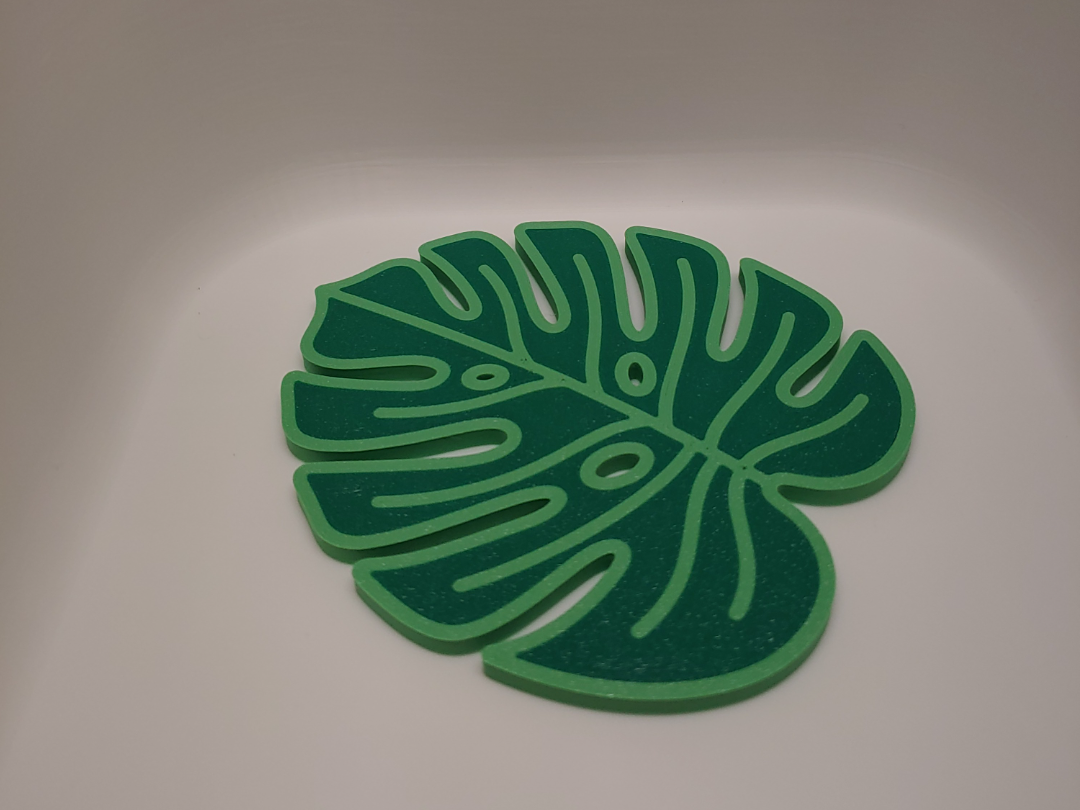 Monstera Leaf Coaster | Modern 3D Home Decor