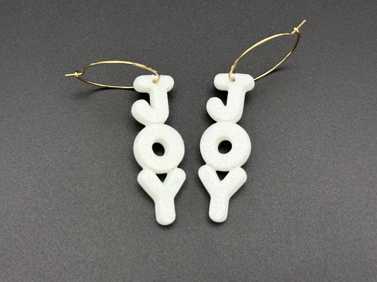 JOY earrings (1.8 grams) two versions! view 2