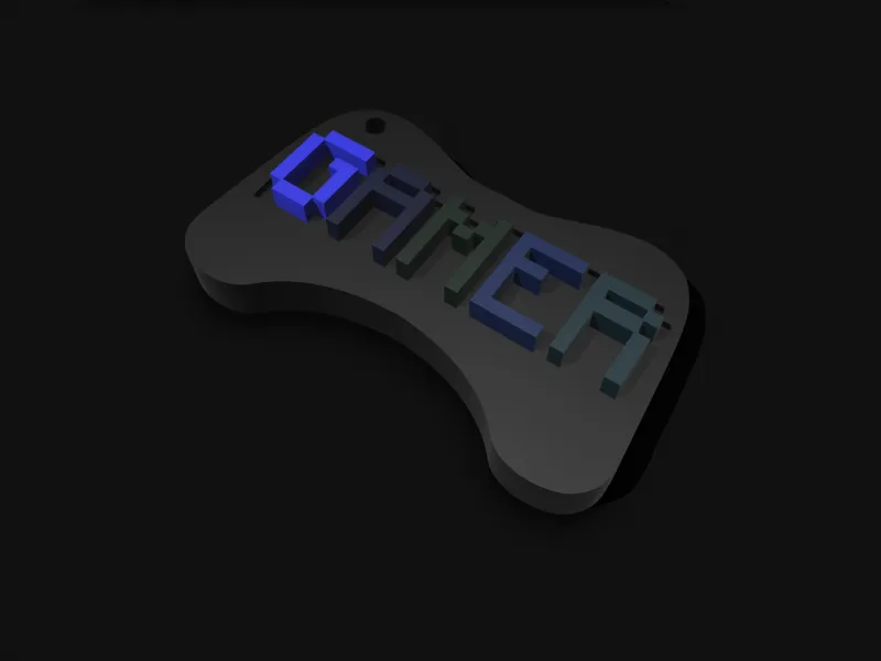 Controller-Schlüsselanhänger „GAMER“