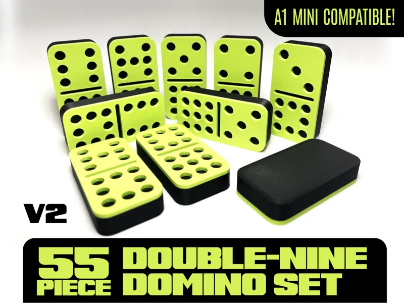 Standard Size Double-Nine 55 Piece Domino Set