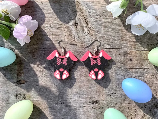 Minnie Bunny earrings