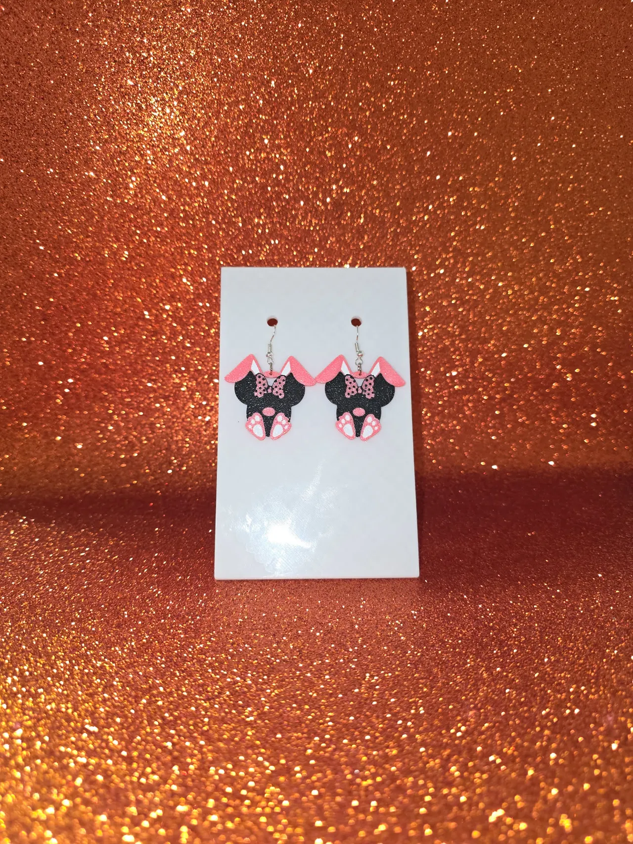 Minnie Bunny earrings view 2
