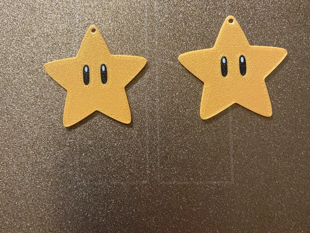 mario star earrings