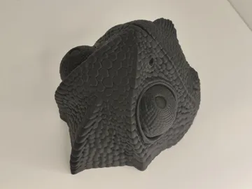 Figura decorativa: Detailed Chameleon Head Wall Art Sculpture — vista de referencia 3