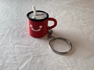 Cute Coffee Cup Keychain