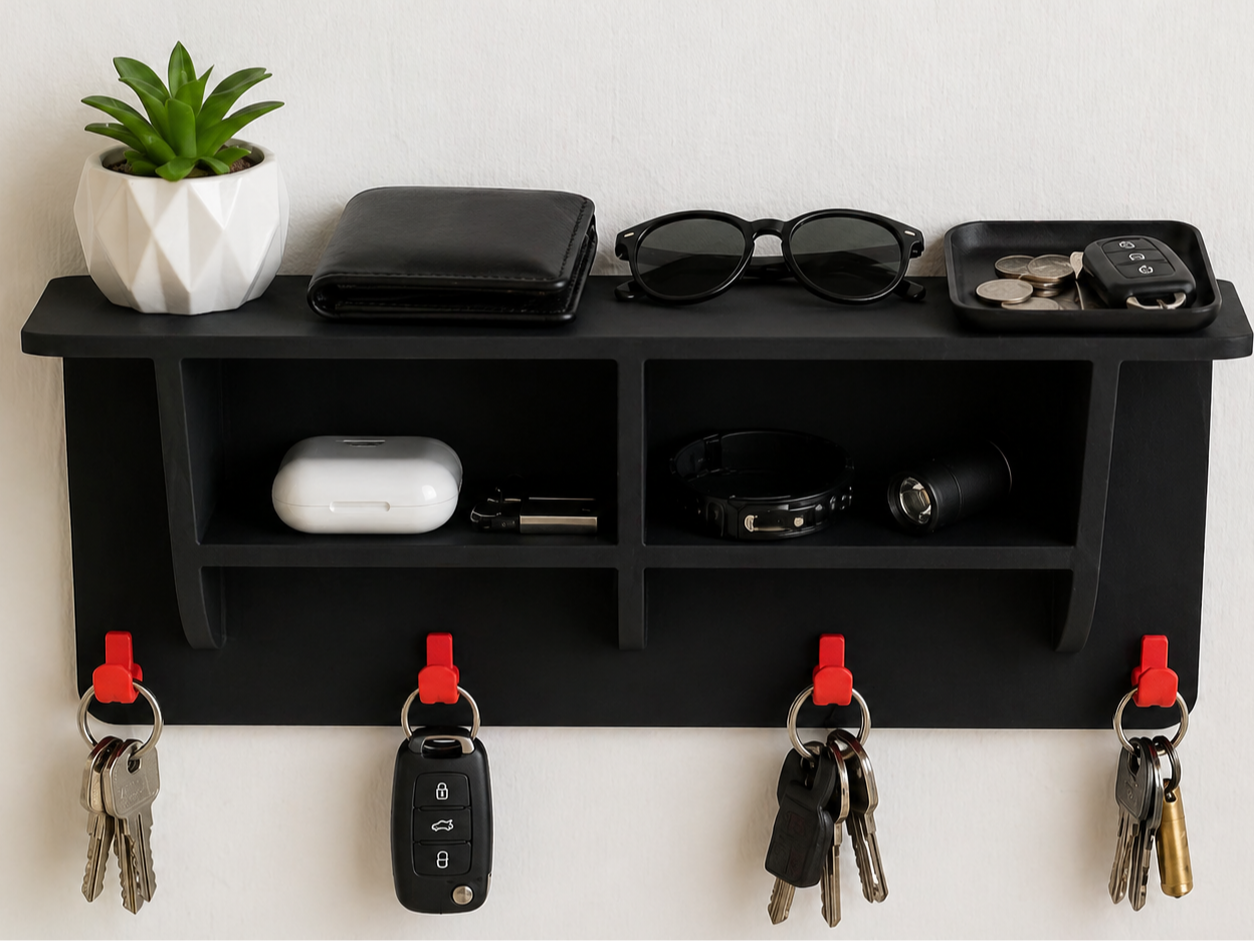 Wall Key Holder – Schlüsselhalter mit Ablagefach