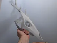 Giant size, 0.2mm layers, custom supports, two versions