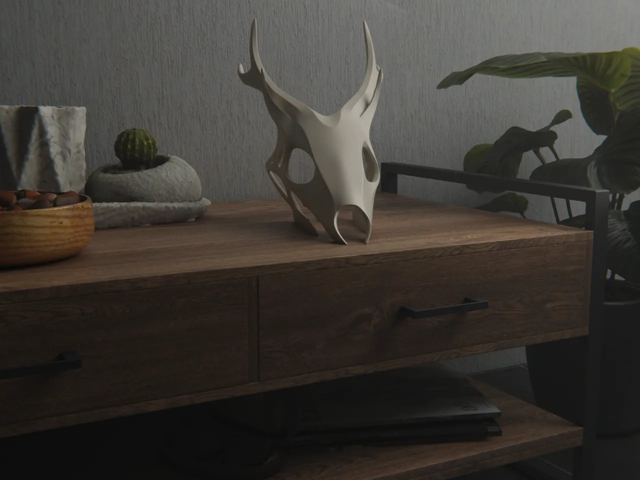 Wendigo skull view 3