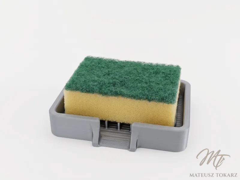 Self-Draining Sponge & Soap Holder