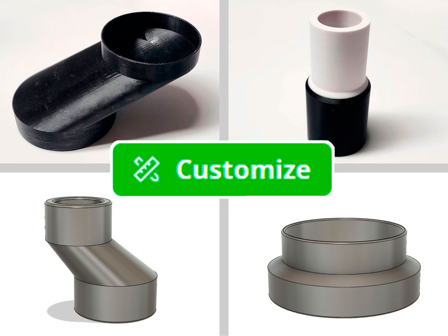 Parametric Adapter for Tubes / Pipes / Ducts