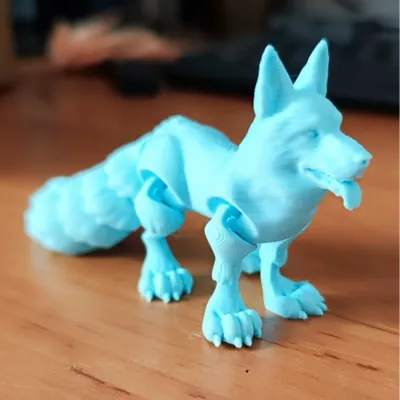 dog wolf articulated